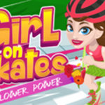 Girl on Skates: Flower Power