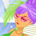 Sun Tanning Girl