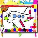 Airplane Coloring Book