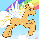 Pony Fly in a Fantasy World