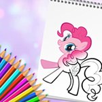 Cute Pony Coloring Book
