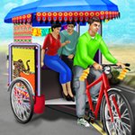 Public Tricycle Rickshaw Driving